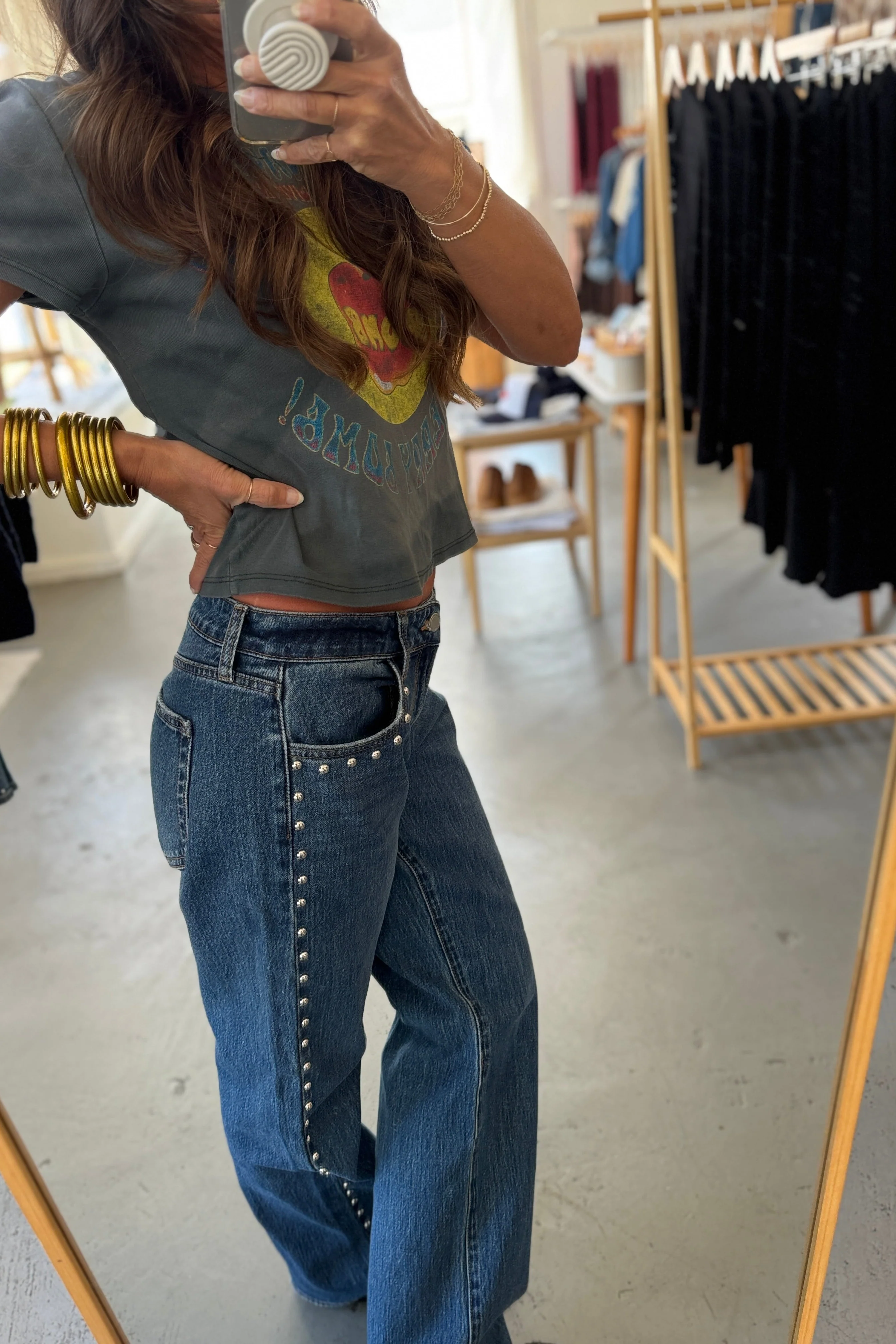 Studded Baggy Jeans - Image 7