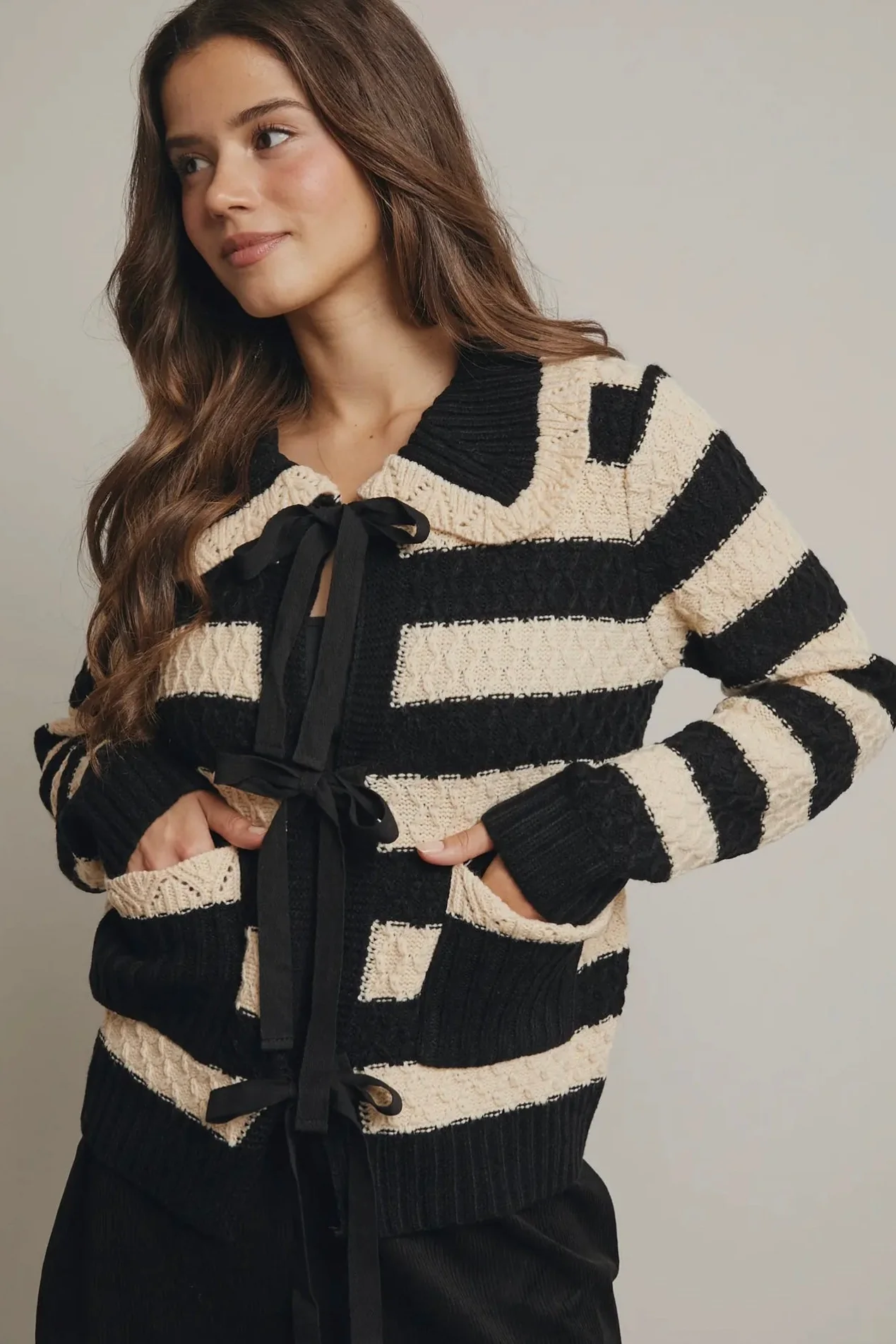 Tie Front Cardigan - Image 5