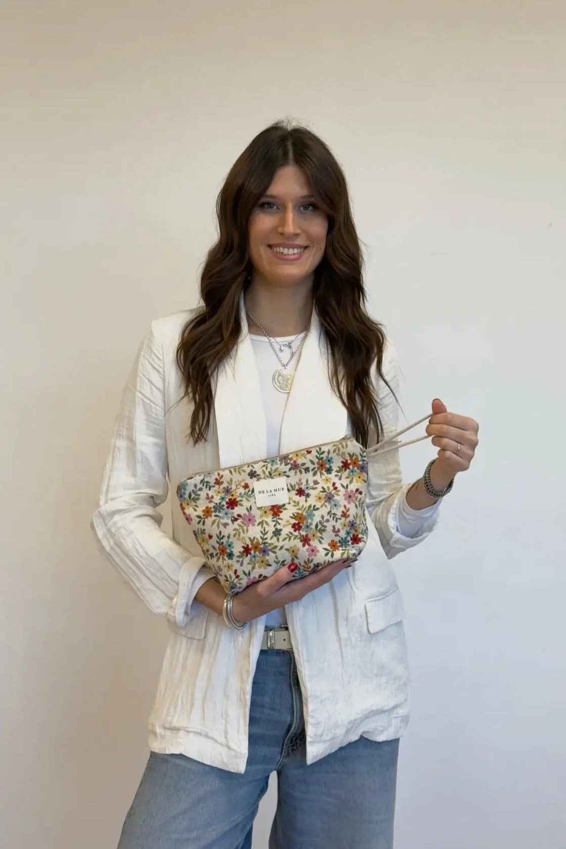 Tiny Flowers Makeup Bag