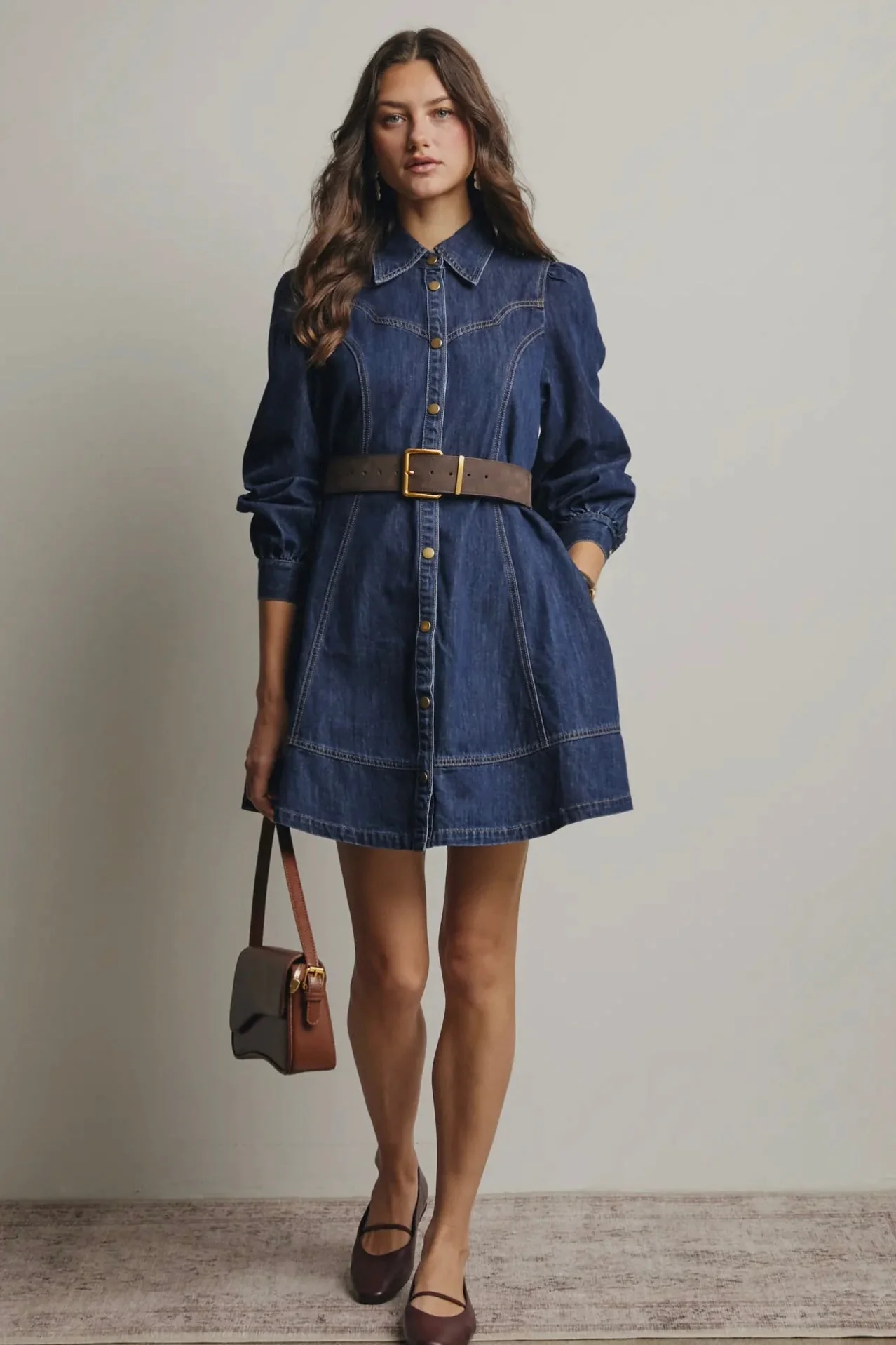 Western Style Denim Dress - Image 8